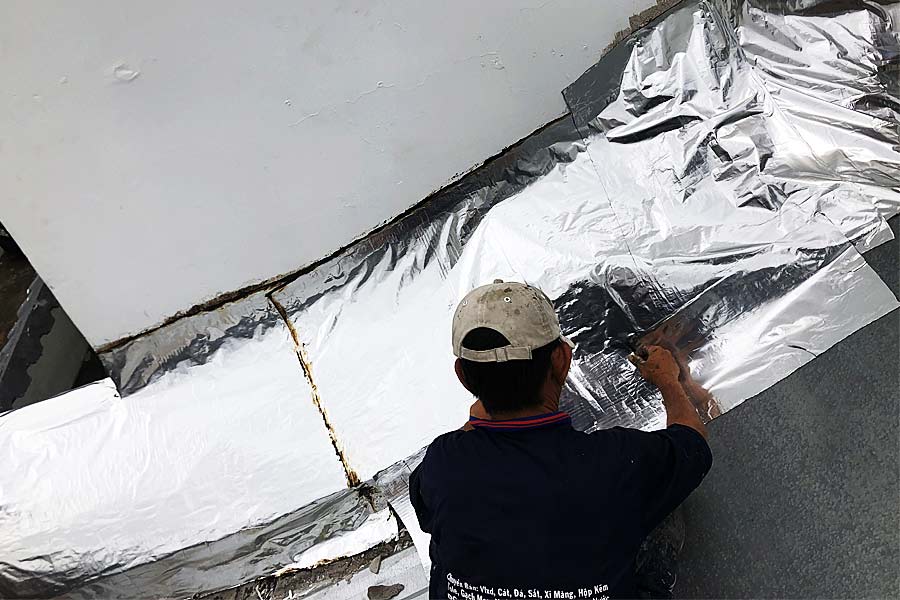 Thi công tấm trải nhôm KP Korea Petroleum